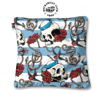 LIQUOR BRAND - Polštář Liquor Brand Nautical Skull