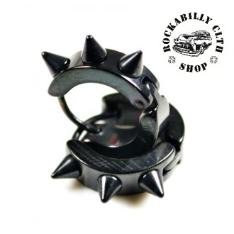 DOPLŇKY / ACCESSORIES - Náušnice Rocka Dog Collar Black