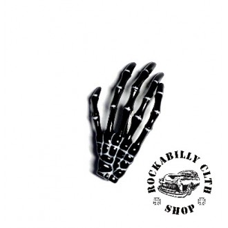 DOPLŇKY / ACCESSORIES - Sponka do vlasů horror Rocka Hairclip Bones Black