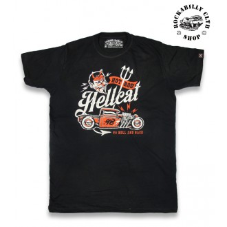 HOTROD HELLCAT - Pánské Tričko Hotrod Hellcat To Hell And Back