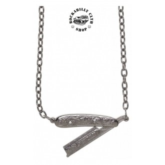 DOPLŇKY / ACCESSORIES - Náhrdelník Retro Rockabilly Sourpuss Clothing Necklace Straight Razor