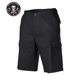 OUTLAW BASTARDS - Kraťasy pánské Outlaw Bastards Rip Stop Skull Black