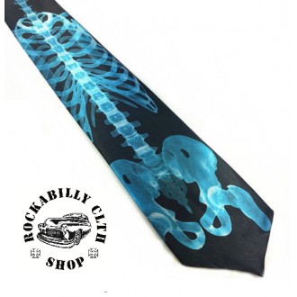 DOPLŇKY / ACCESSORIES - Kravata Rocka Tie Ribscage