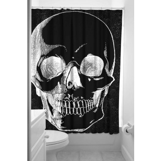 DOPLŇKY / ACCESSORIES - Koupelnový závěs Sourpuss Shower Curtain Anatomical Skull