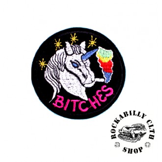DOPLŇKY / ACCESSORIES - Nášivka Rocka Bitches Unicorn Smokin´