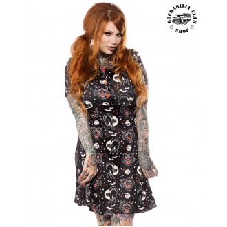 SOURPUSS - Dámské šaty Rockabilly Retro Pin Up Sourpuss Clothing Lucy For Rosie Dress