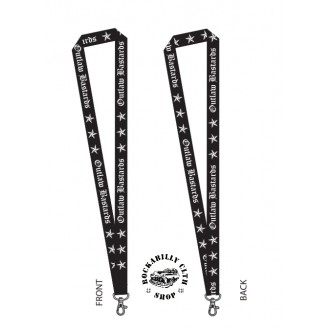 DOPLŇKY / ACCESSORIES - Šňůra na klíče / machršňůra Outlaw Bastards Nautical Stars