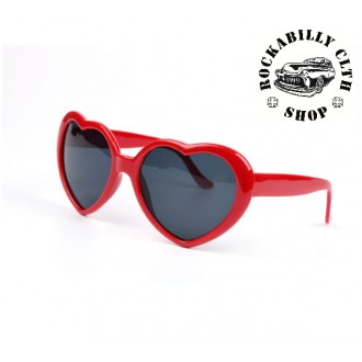 DOPLŇKY / ACCESSORIES - Dámské sluneční brýle Retro Rockabilly Pin-up Sweetheart Red
