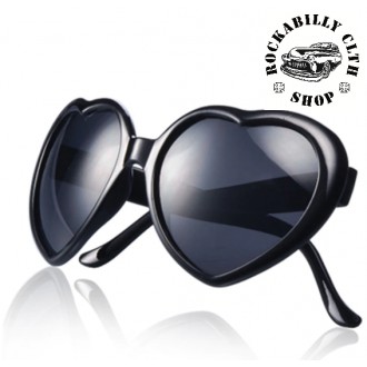 DOPLŇKY / ACCESSORIES - Dámské sluneční brýle Retro Rockabilly Pin-up Sweetheart Blk