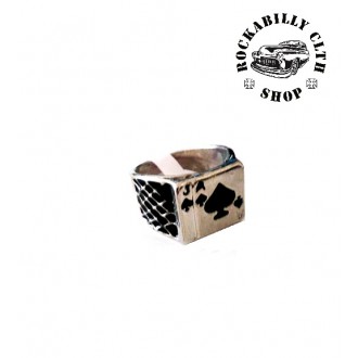 DOPLŇKY / ACCESSORIES - Prsten stříbrný Rocka Aces Silver