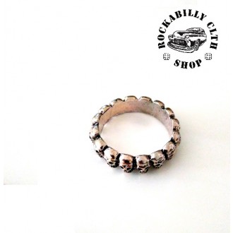 DOPLŇKY / ACCESSORIES - Prsten stříbrný Rocka Six Feet Under Silver