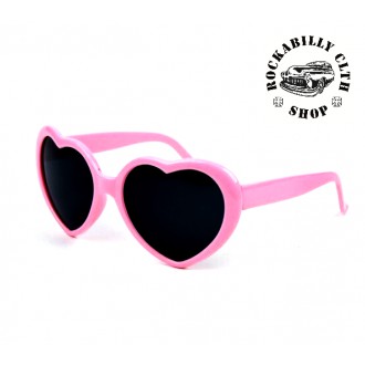 DOPLŇKY / ACCESSORIES - Dámské sluneční brýle Retro Rockabilly Pin-up Sweetheart Pink