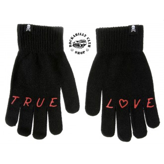 DOPLŇKY / ACCESSORIES - Zimní rukavice Sourpuss Clothing True Love Knit Gloves