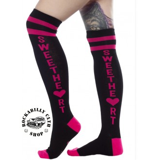 SOURPUSS - Nadkolenky Sourpuss Clothing Sweetheart Socks