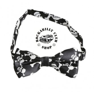 DOPLŇKY / ACCESSORIES - Motýlek lebky Rocka Tiebow Big Skulls