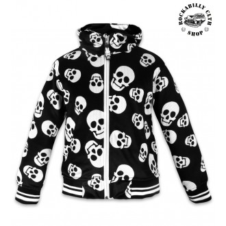 DĚTIČKY / KIDS - Dětská mikina Six Bunnies Polka Skulls