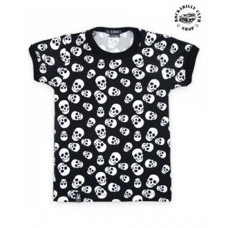 SIX BUNNIES - Dětské tričko Six Bunnies Polka Skulls