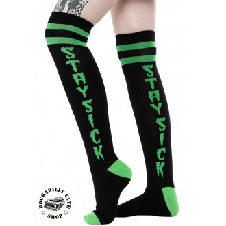 SOURPUSS - Nadkolenky Sourpuss Clothing Stay Sick Knee Socks