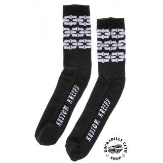 DOPLŇKY / ACCESSORIES - Pánské ponožky Kustom Kreeps Guys Chain Socks Black