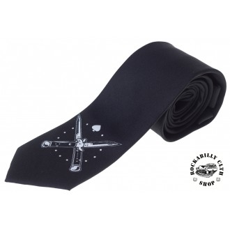 KUSTOM KREEPS - Kravata Kustom Kreeps Switchblades Tie