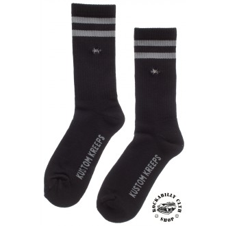 DOPLŇKY / ACCESSORIES - Pánské ponožky Kustom Kreeps Barbed Wire Embroidered Socks