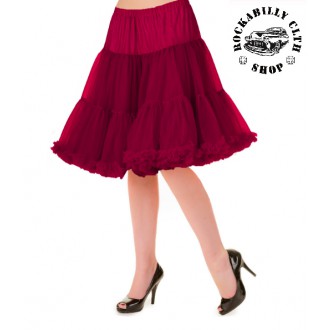 HOLKY / GIRLS - Spodnička dámská retro rockabilly pin-up Banned Walkabout Petticoat Bordeaux