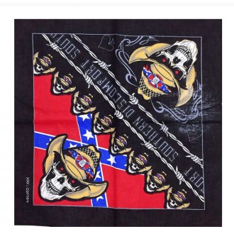 DOPLŇKY / ACCESSORIES - Šátek lebky Rocka Southern Skull