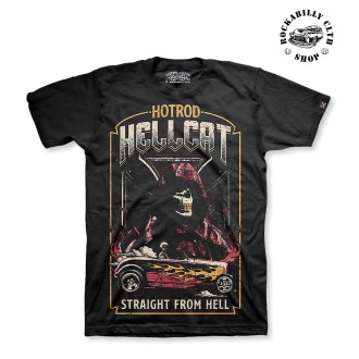 HOTROD HELLCAT - Pánské Tričko Hotrod Hellcat Straight From Hell