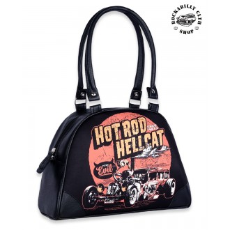 HOTROD HELLCAT - Dámská taška kabelka retro rockabilly pin-up Hotrod Hellcat In God We Trust
