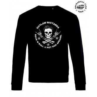 OUTLAW BASTARDS - Mikina pánská Outlaw Bastards Skull