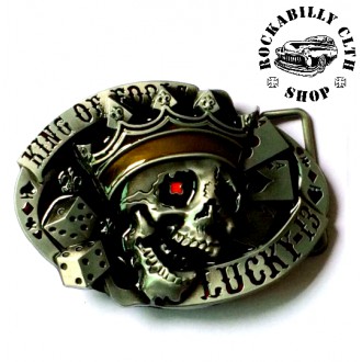 DOPLŇKY / ACCESSORIES - Přezka na pásek Rocka Lucky Thirteen King Buckle