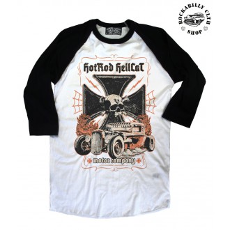HOTROD HELLCAT - Pánské Tričko Hotrod Hellcat Raglan Motor Company