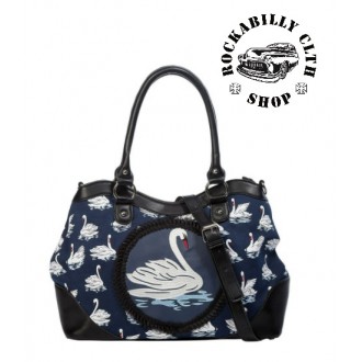 BANNED APPAREL - Dámská taška kabelka retro rockabilly pin-up Banned Summer Swan Handbag