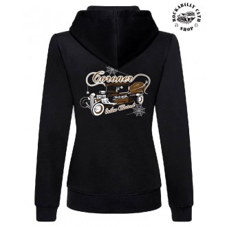 OUTLAW BASTARDS - Dámská mikina Outlaw Bastards Hot Rod Coroner Hoodie Zipper