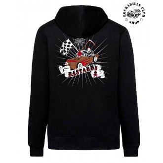 OUTLAW BASTARDS - Pánská mikina Outlaw Bastards Coffin Rider Zipper Hoodie