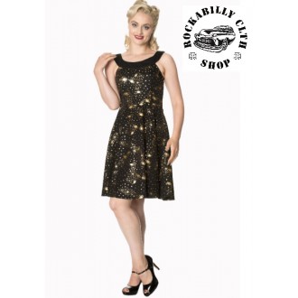 HOLKY / GIRLS - Dámské šaty Rockabilly Retro Pin Up Banned Out Of This World Dress