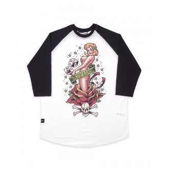 LIQUOR BRAND - Tričko Pánské Liquor Brand Raglan Lady Luck