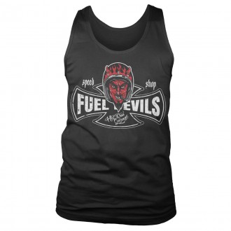 FUEL DEVILS - Pánské tílko Fuel Devils Smiling Devil Speed Shop Tank Top