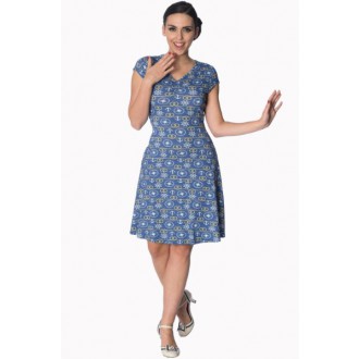 HOLKY / GIRLS - Dámské šaty Rockabilly Retro Pin Up Banned Drop Anchor Vintage Dress