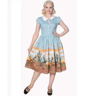 HOLKY / GIRLS - Dámské šaty Rockabilly Retro Pin Up Banned Magical Day Dress
