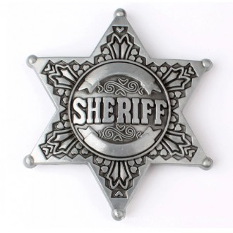 DOPLŇKY / ACCESSORIES - Přezka na pásek Rocka Sheriff Silver