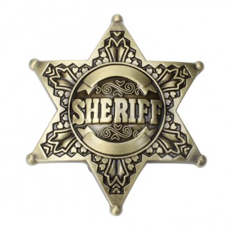 DOPLŇKY / ACCESSORIES - Přezka na pásek Rocka Sheriff Gold