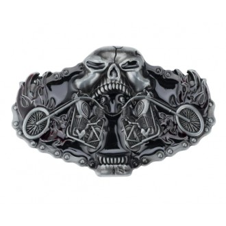 DOPLŇKY / ACCESSORIES - Přezka na pásek Rocka Skull Choppers Buckle