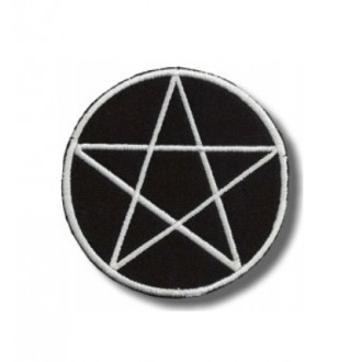 DOPLŇKY / ACCESSORIES - Nášivka Pentagram Rocka 666