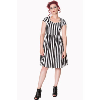 HOLKY / GIRLS - Dámské šaty Rockabilly Retro Pin Up Banned Striped Dress