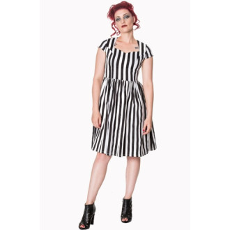 HOLKY / GIRLS - Dámské šaty Rockabilly Retro Pin Up Banned Striped Dress