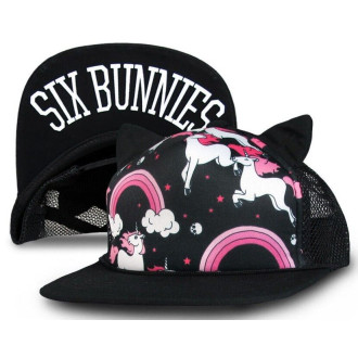 DĚTIČKY / KIDS - Dětská kšiltovka truckerka Six Bunnies Unicorn Rainbows