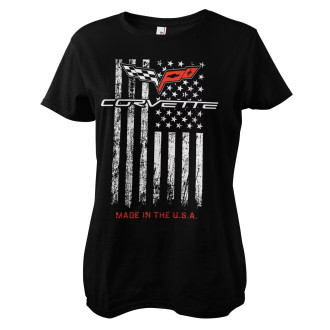 AMERICAN CARS - Dámské tričko American Cars Corvette - Made In The USA Girly Tee