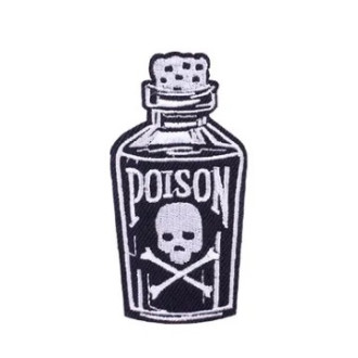 DOPLŇKY / ACCESSORIES - Nášivka horror Rocka Poison