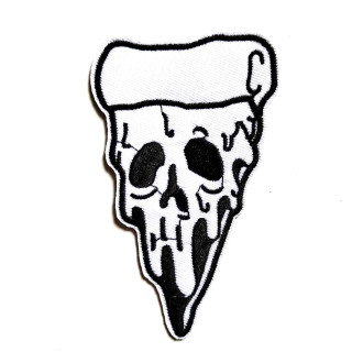 DOPLŇKY / ACCESSORIES - Nášivka horror Pizza Skull